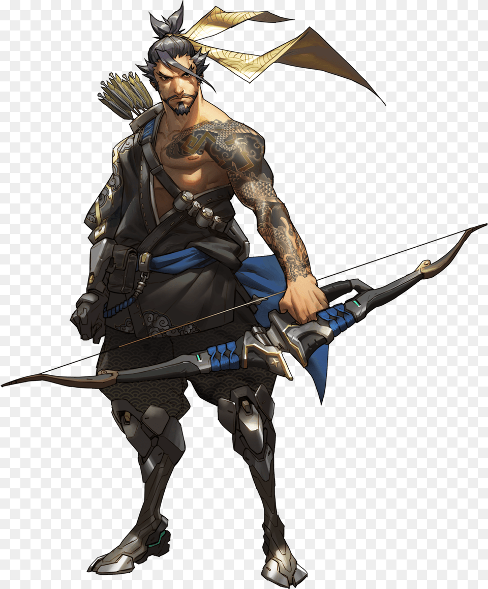 Hanzo Overwatch, Weapon, Archer, Archery, Bow Free Transparent Png