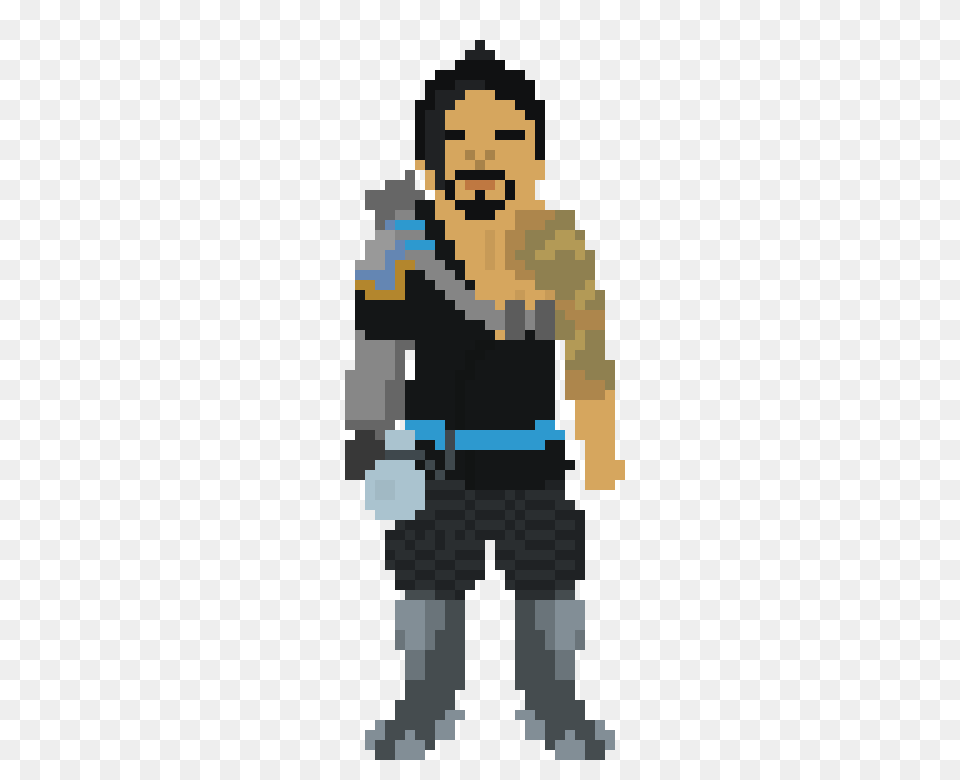 Hanzo Pixel Art Maker, Person, Face, Head Free Transparent Png