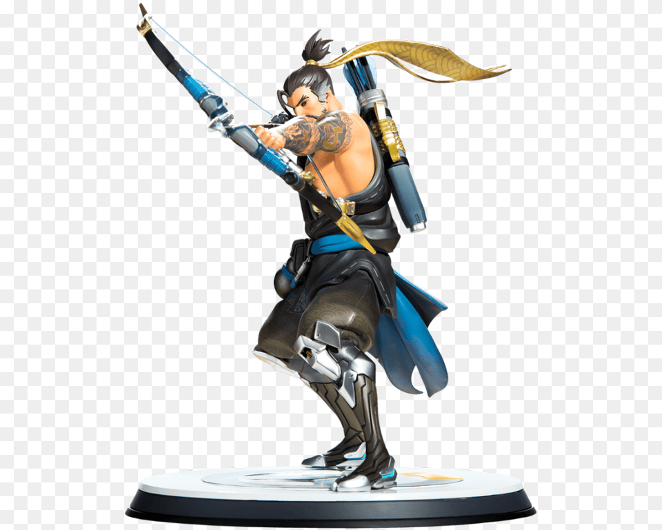 Hanzo Statue Back, Figurine, Adult, Person, Man Free Png