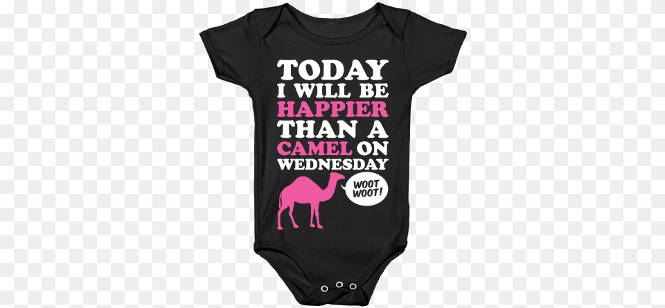 Happier Than A Camel Baby Onesy Anime Baby Shirts, Clothing, T-shirt Png