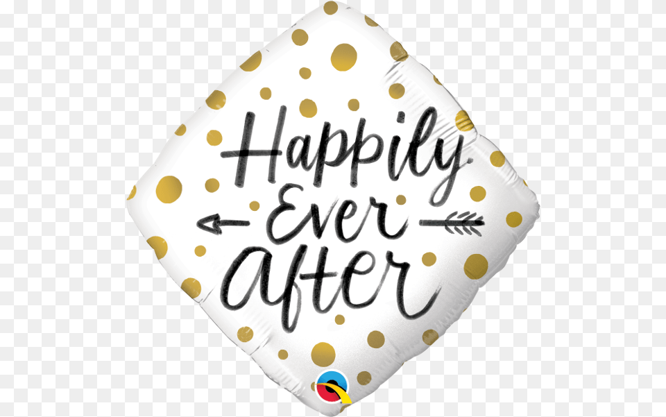 Happily Ever After Gold Dots Balloon, Cushion, Home Decor, Birthday Cake, Cake Png