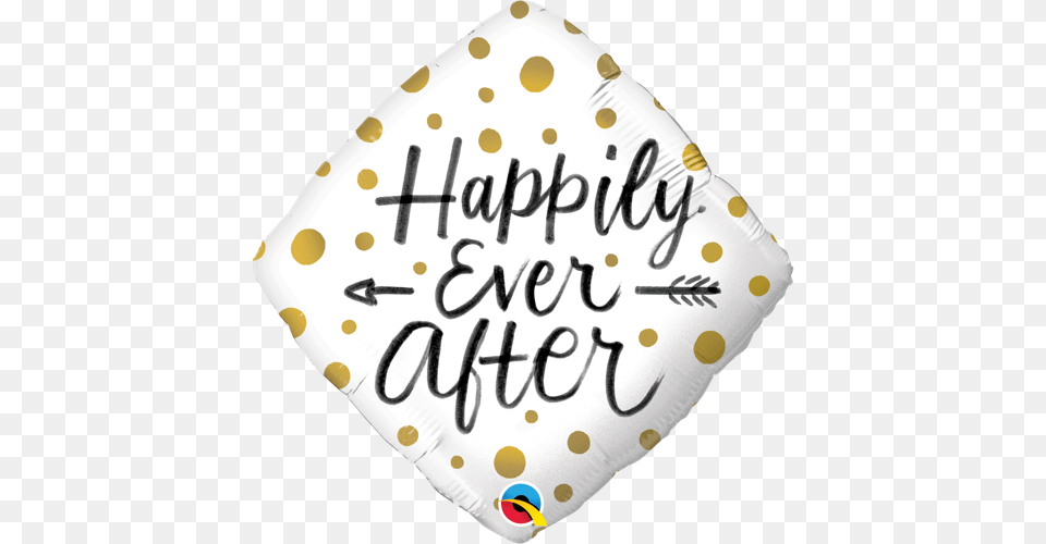 Happily Ever After Gold Dots Partyhuset Lilleballong, Birthday Cake, Cake, Cream, Dessert Free Png