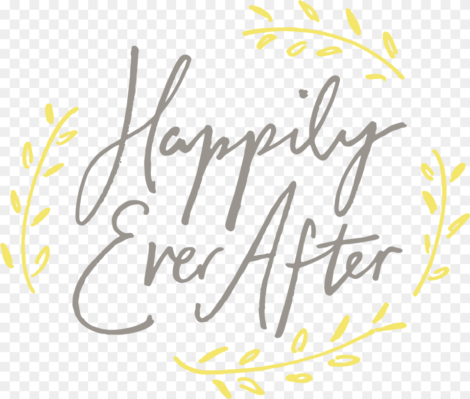 Happily Ever After Transparent, Calligraphy, Handwriting, Text, Blackboard Free Png Download