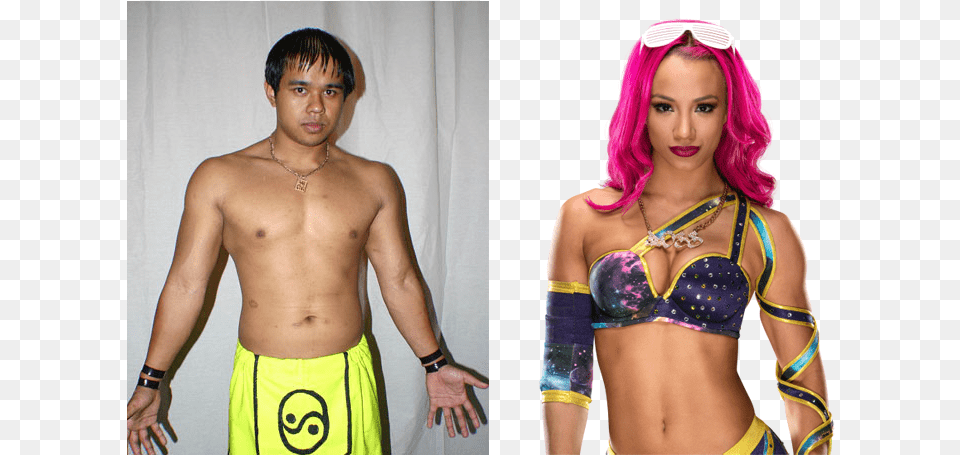 Happily Married Wrestler Couple Sasha Banks Sarath Ton, Woman, Adult, Person, Female Free Png