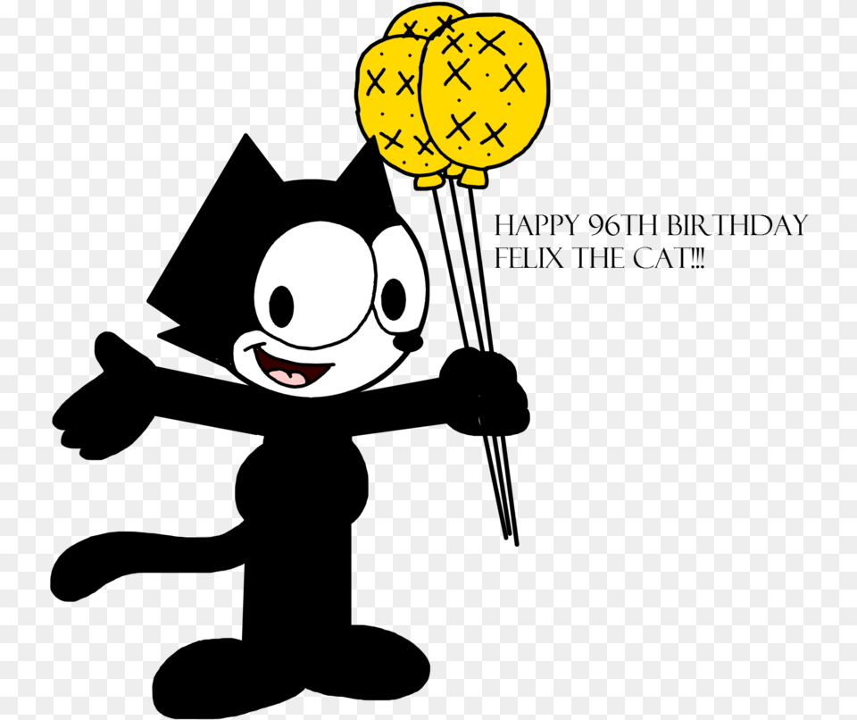 Happiness Cartoon Line Image Felix The Cat Ballons, Face, Head, Person Free Transparent Png