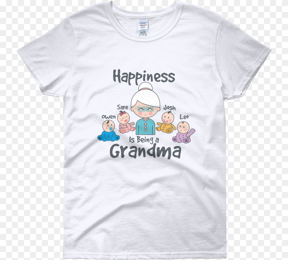 Happiness Is Being A Grandma 1 Cute Giraffe Shirts, Clothing, T-shirt, Baby, Person Free Transparent Png
