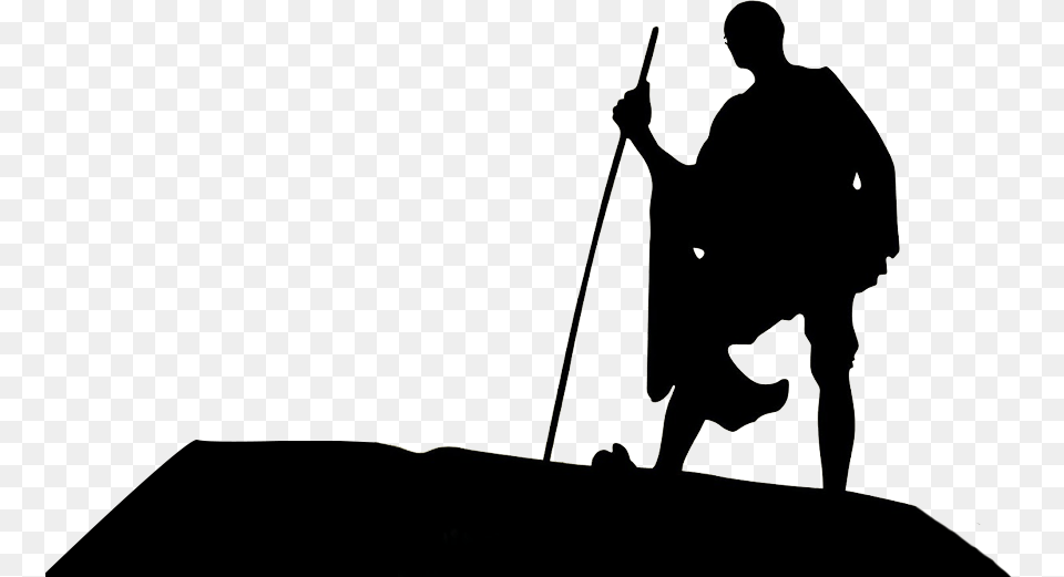 Happiness Is When What You Think What You Say And Project On Gandhi Jayanti, Silhouette, Adult, Male, Man Free Png Download