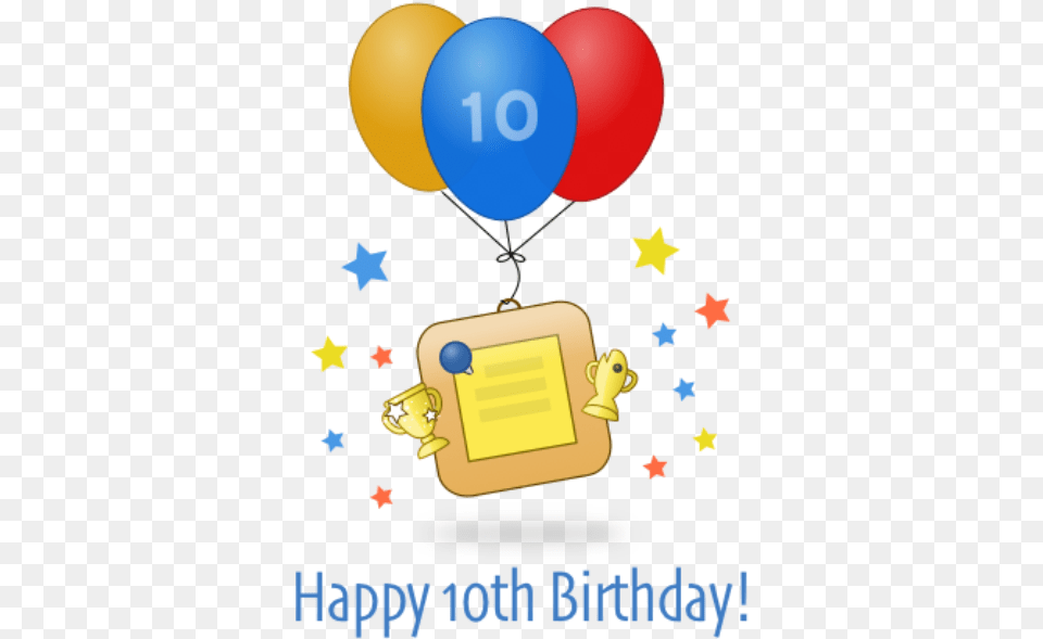 Happy 10th Birthday Christian, Balloon, Text Free Transparent Png