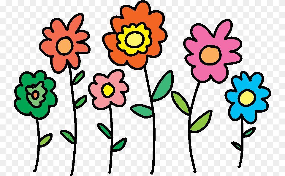 Happy, Graphics, Art, Daisy, Floral Design Png Image