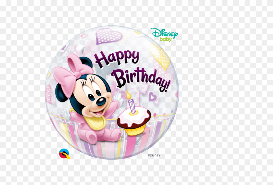 Happy 1st Birthday Girl Minnie Mouse Happy Birthday Baby Minnie Mouse, Birthday Cake, Cake, Cream, Dessert Free Png