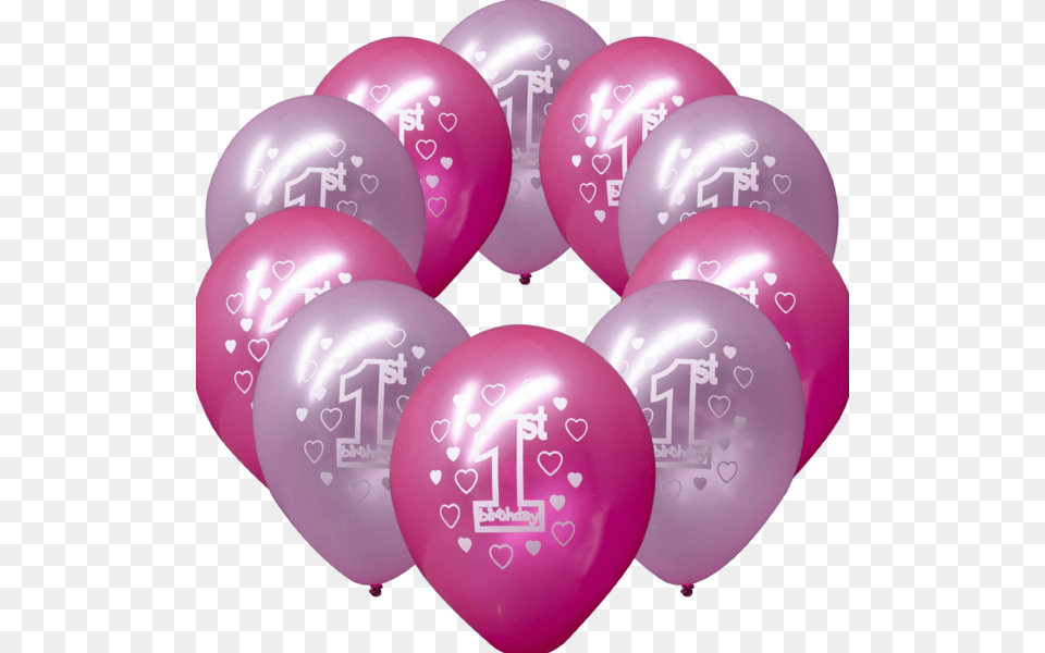 Happy 1st Birthday Party 11 Pearlised Printed Latex Happy 1st Birthday Balloon Printing Png