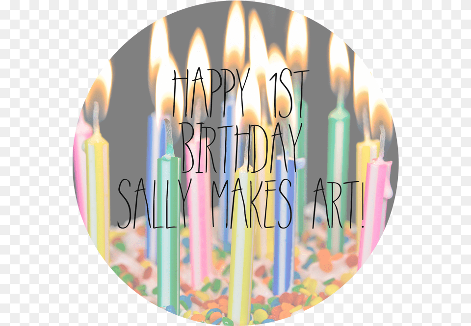 Happy 1st Birthday To My Blog Tortas Con Velas De, Birthday Cake, Cake, Cream, Dessert Free Png Download