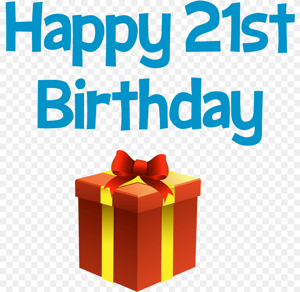 Happy 21 St Birthday Greeting And Gift Box Clip Art Happy 21 Birthday Boy, Mailbox Free Transparent Png