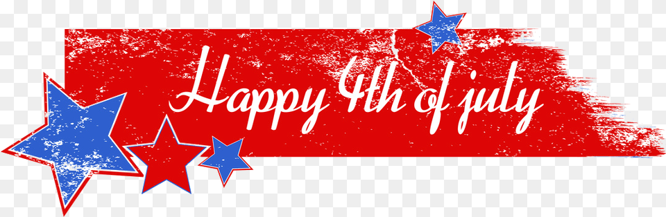Happy 4th Of July Banner Happy 4th Of July, Star Symbol, Symbol, Text Png Image