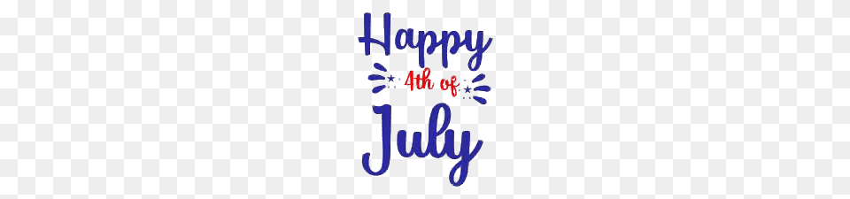 Happy 4th Of July Blue And Red Letters, Book, Publication, Text, Handwriting Free Png