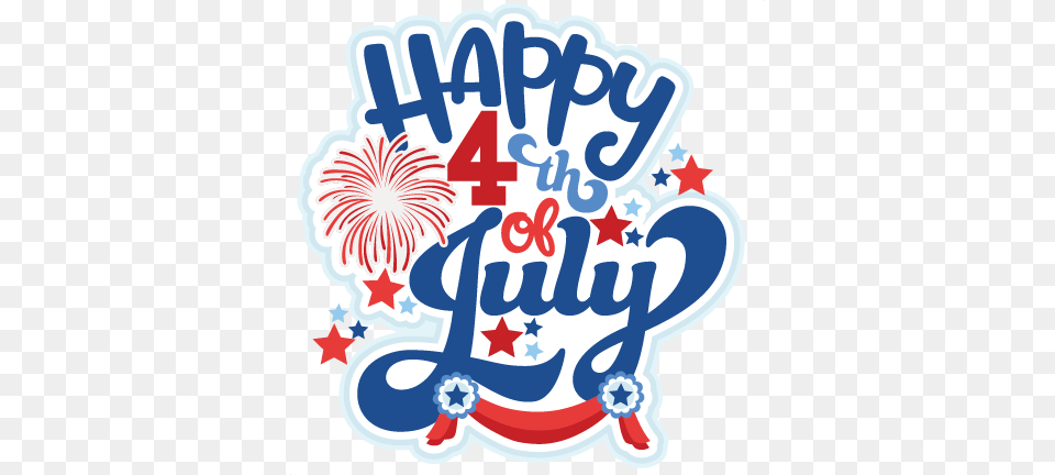 Happy 4th Of July Title Cute Svg Cut Files Svg Scrapbook Happy 4th Of July Transparent, Dynamite, Weapon, Text Free Png