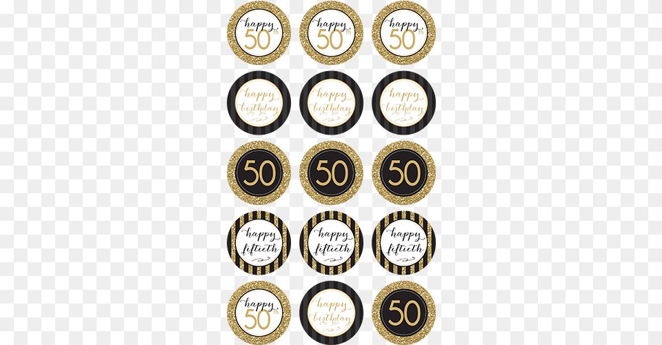 Happy 50th Birthday Cupcakes Cupcake, Text, Disk, Symbol Free Png Download