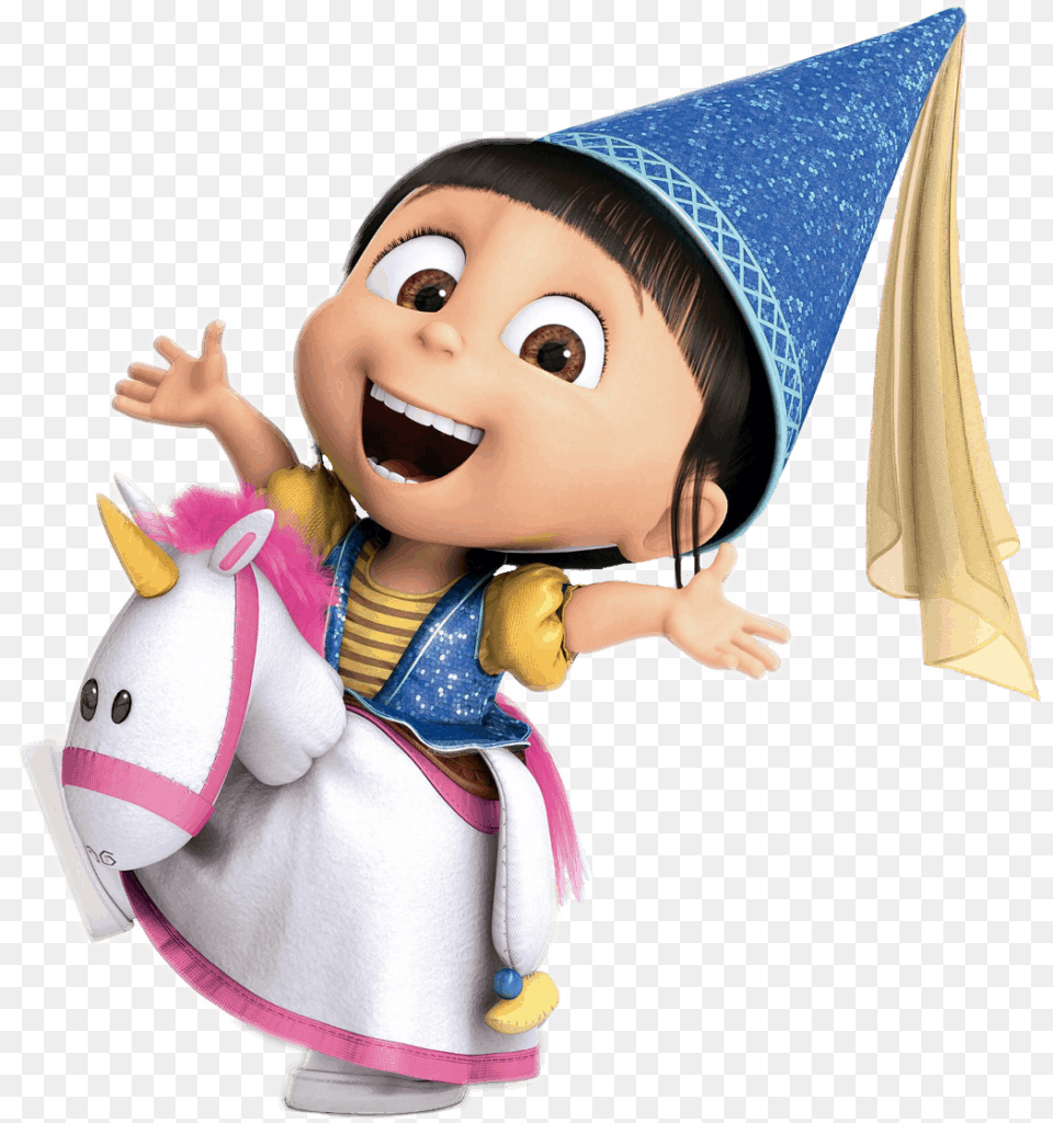 Happy Agnes Despicable Me, Clothing, Hat, Doll, Toy Png