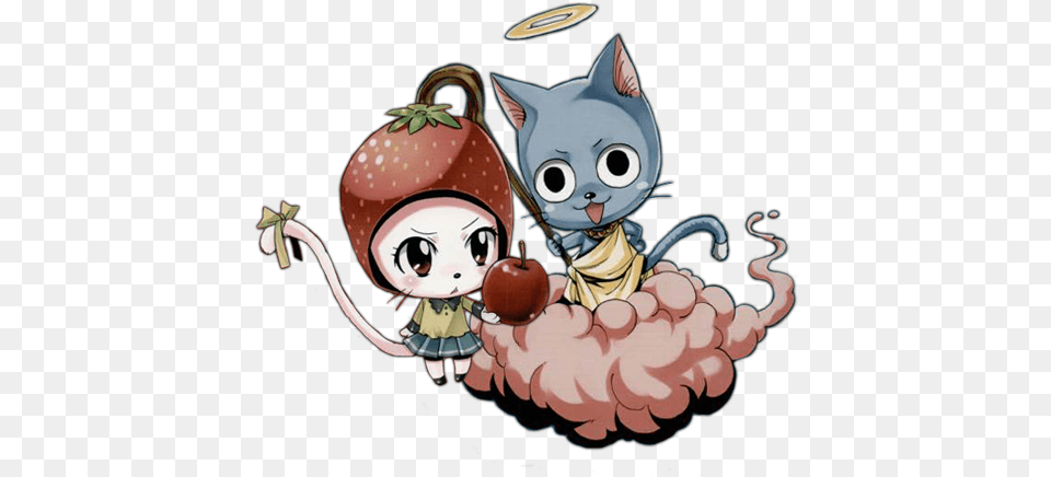 Happy And Charle Coloring Chibi Render Fairy Tail, Face, Head, Person Free Transparent Png