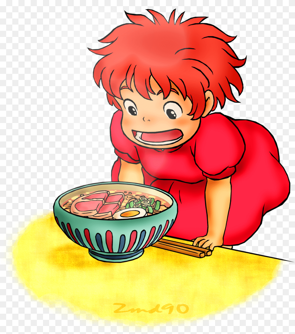 Happy And Law Ponyo, Bowl, Baby, Person, Publication Free Transparent Png