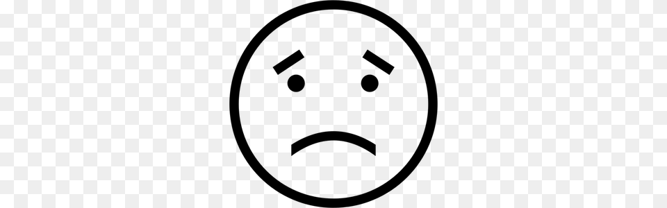 Happy And Sad Clip Art Faces, Gray Png