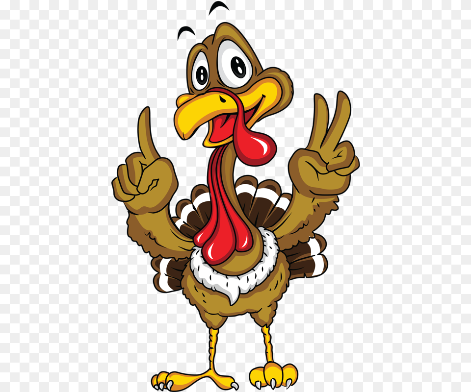Happy And Tela Thanksgivingclip Thanksgiving Transparent Turkey Clipart, Animal, Beak, Bird, Baby Free Png