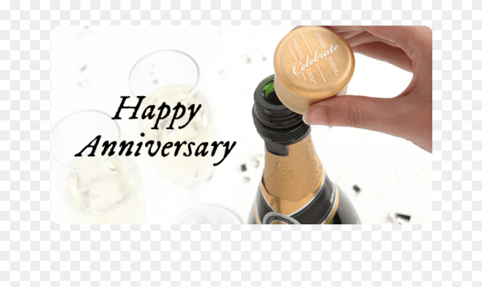 Happy Anniversary, Alcohol, Beer, Beverage, Bottle Free Transparent Png