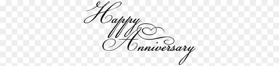 Happy Anniversary Black Writing, Handwriting, Text, Calligraphy Free Png Download