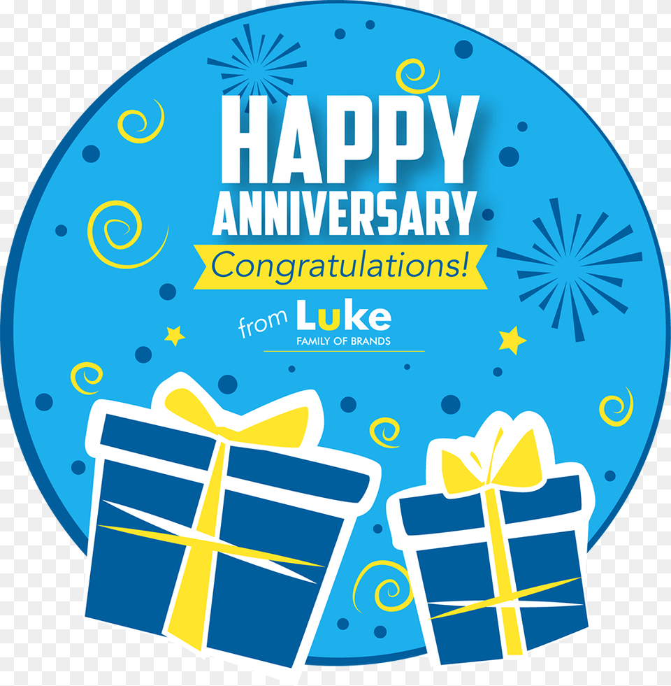 Happy Anniversary From Luke Oil Gift Card, Advertisement, Poster Png Image