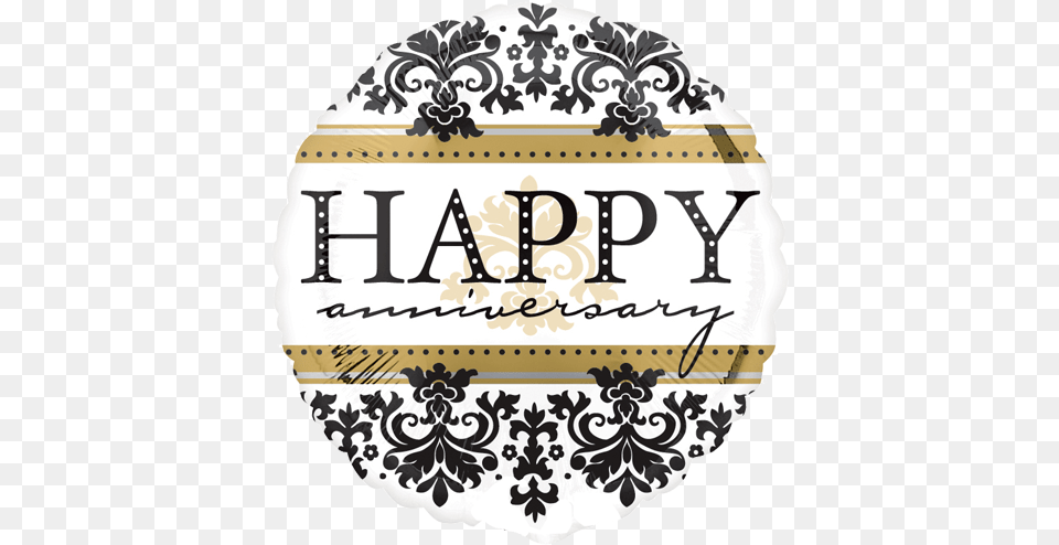 Happy Anniversary Happy Anniversary Black Gold Happy Anniversary Black And White, Art, Graphics, Pattern, Text Png