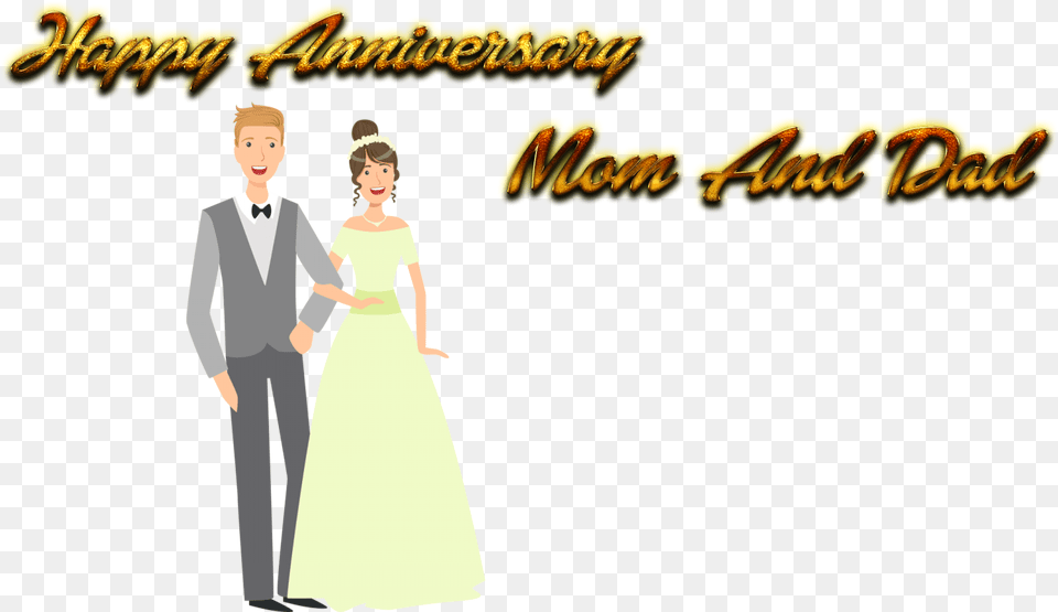 Happy Anniversary Mom And Dad Background Wedding, Formal Wear, Suit, Clothing, Dress Free Png
