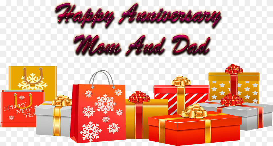 Happy Anniversary Mom And Dad Download New Year Background, Accessories, Bag, Handbag, Gift Png Image