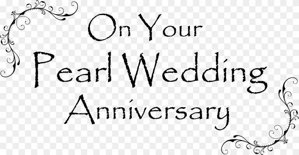 Happy Anniversary Th Wedding Anniversary Border Clipart Pearl Wedding Anniversary Clipart, Stencil Png