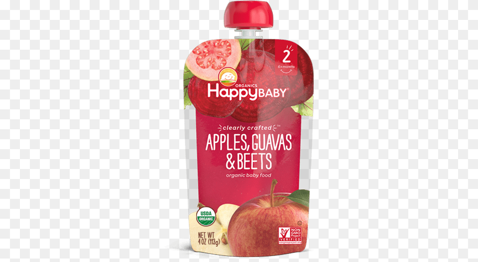 Happy Baby Apple Guava Beet, Food, Fruit, Plant, Produce Png