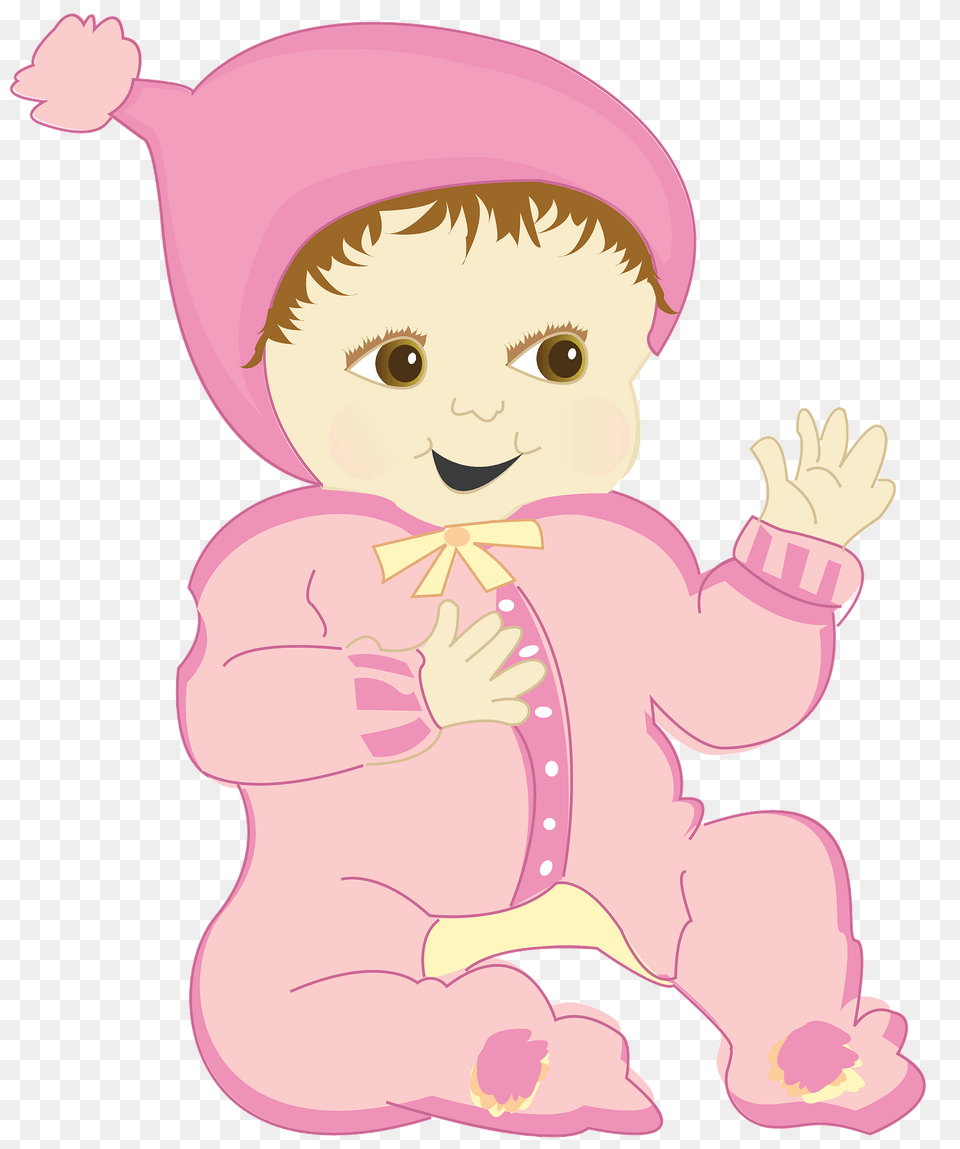 Happy Baby Girl Clipart, Person, Face, Head Free Png Download