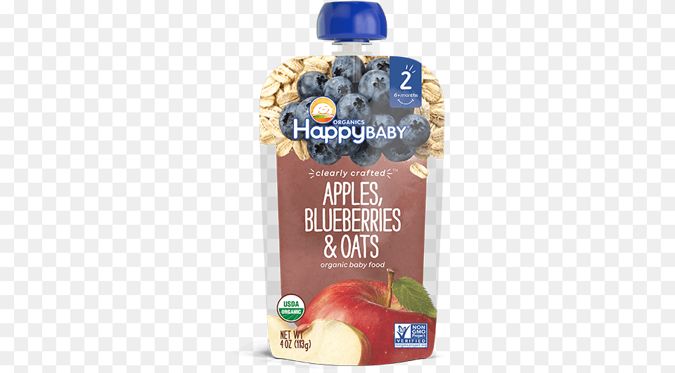 Happy Baby Organic Pouches, Berry, Blueberry, Food, Fruit Png Image