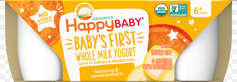 Happy Baby Organics Baby39s First Banana And Sweet Potato Paper, Advertisement, Poster Free Png Download