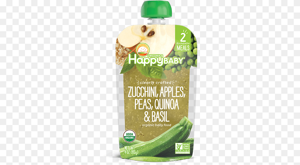 Happy Baby Organics Clearly Crafted Zucchini Apples, Food, Produce Free Transparent Png