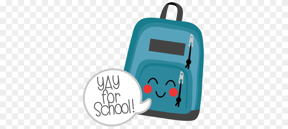 Happy Backpack Scrapbook Cute Clipart, Bag, First Aid Free Png Download