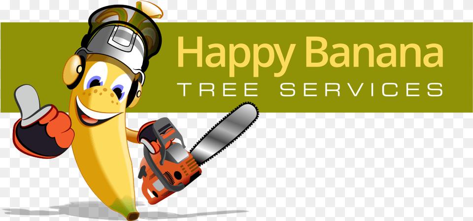 Happy Banana Tree Services Logo West Midlands, Device Free Transparent Png