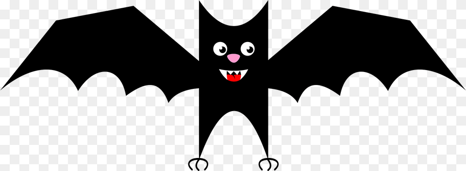 Happy Bat Clipart, Logo, Symbol, Animal, Mammal Free Transparent Png