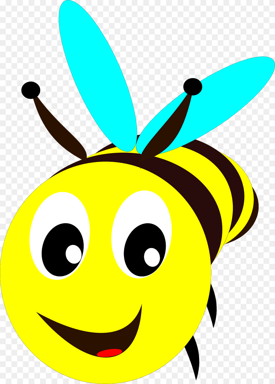 Happy Bee Clipart, Animal, Honey Bee, Insect, Invertebrate Free Png Download