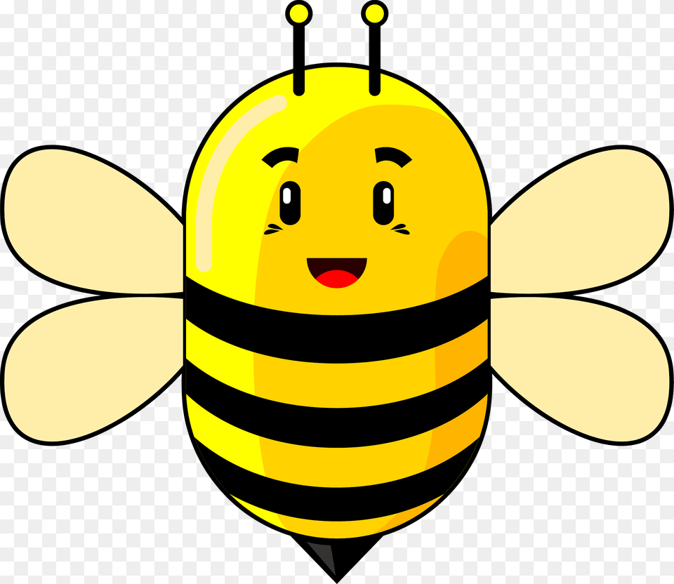 Happy Bee Clipart, Animal, Honey Bee, Insect, Invertebrate Free Png Download