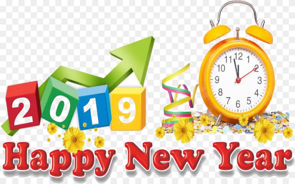 Happy Bhai Dooj Happy New Year 2018 Wishes, Alarm Clock, Clock, Analog Clock Free Transparent Png