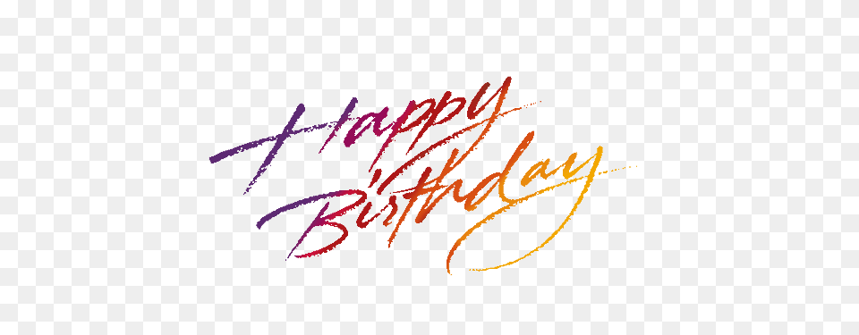 Happy Birthday, Handwriting, Text Free Png