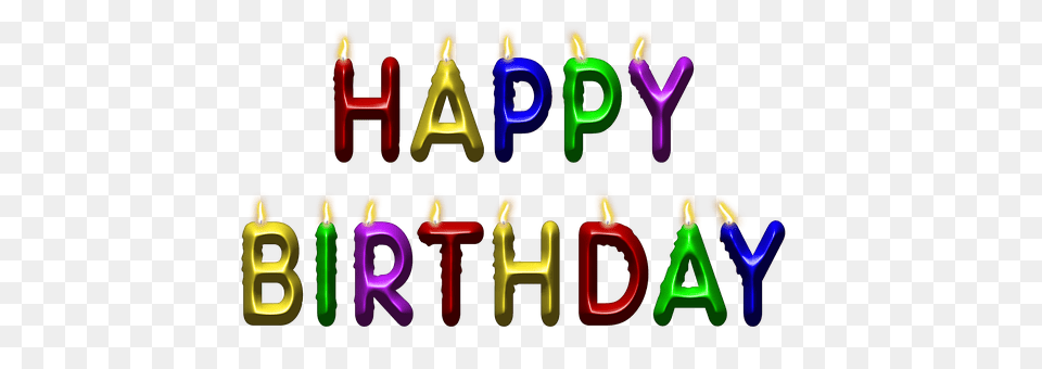 Happy Birthday Light, Neon, Candle Free Png Download