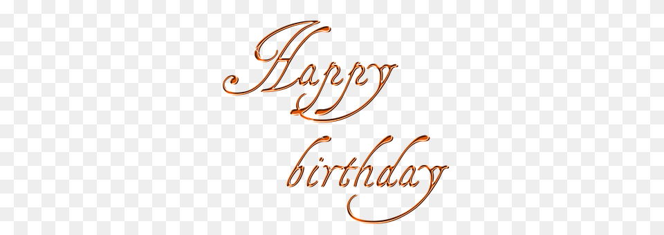 Happy Birthday Calligraphy, Handwriting, Text Png Image