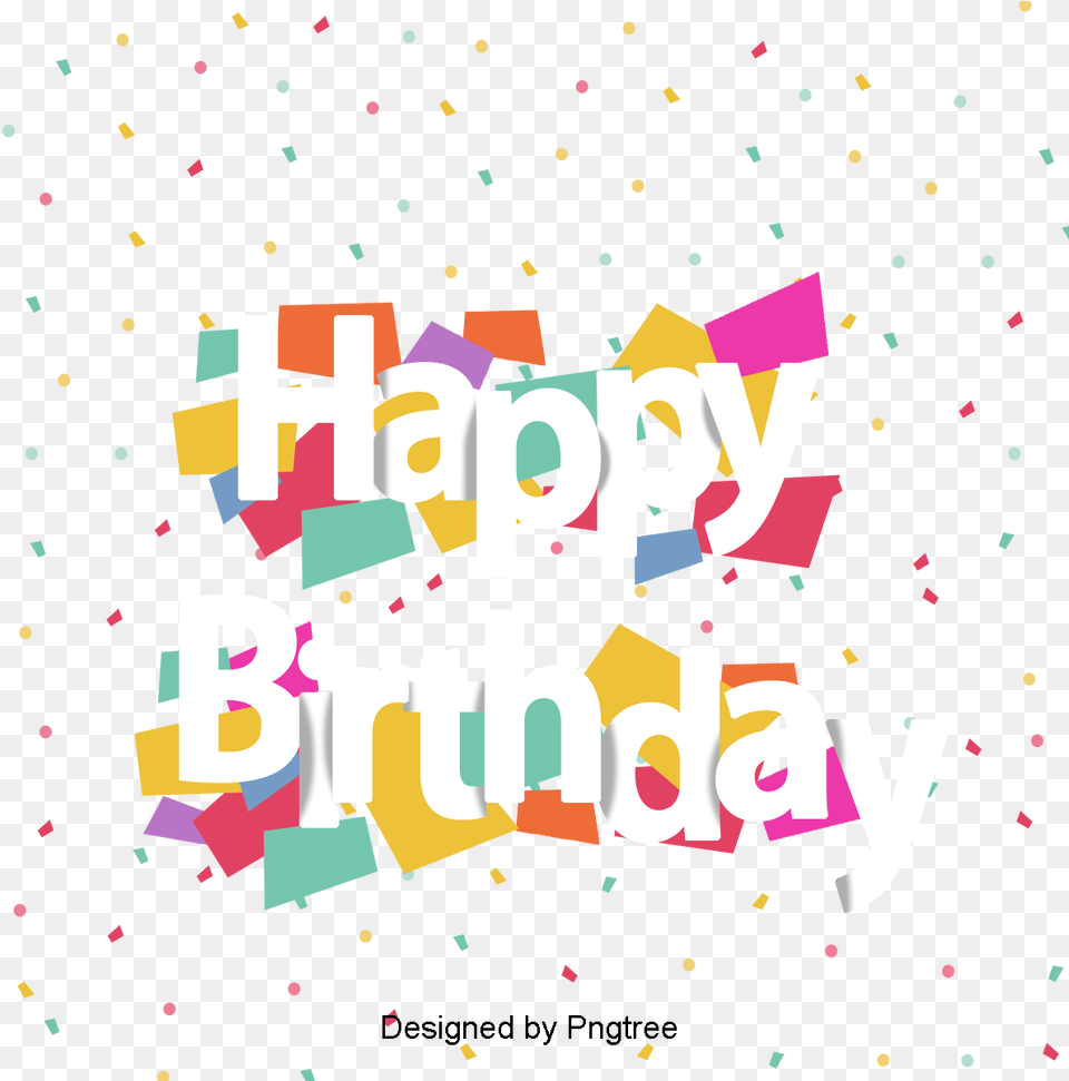 Happy Birthday 3d Animated Images Graphic Design, Confetti, Paper Free Png