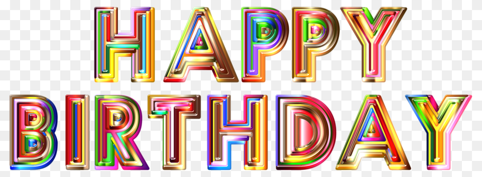 Happy Birthday, Light, Neon, Scoreboard, Text Free Png