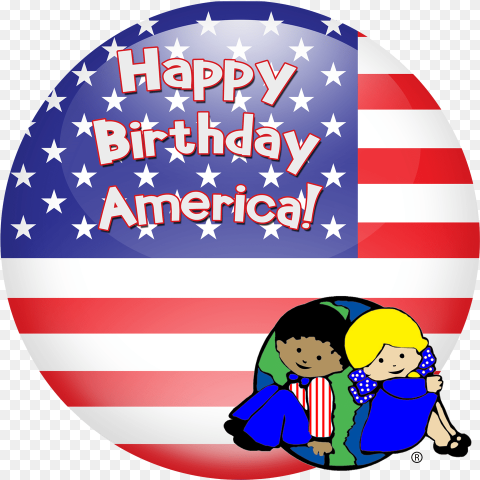 Happy Birthday America Flag Mexico And Usa Icon, American Flag, Baby, Person, Face Png Image
